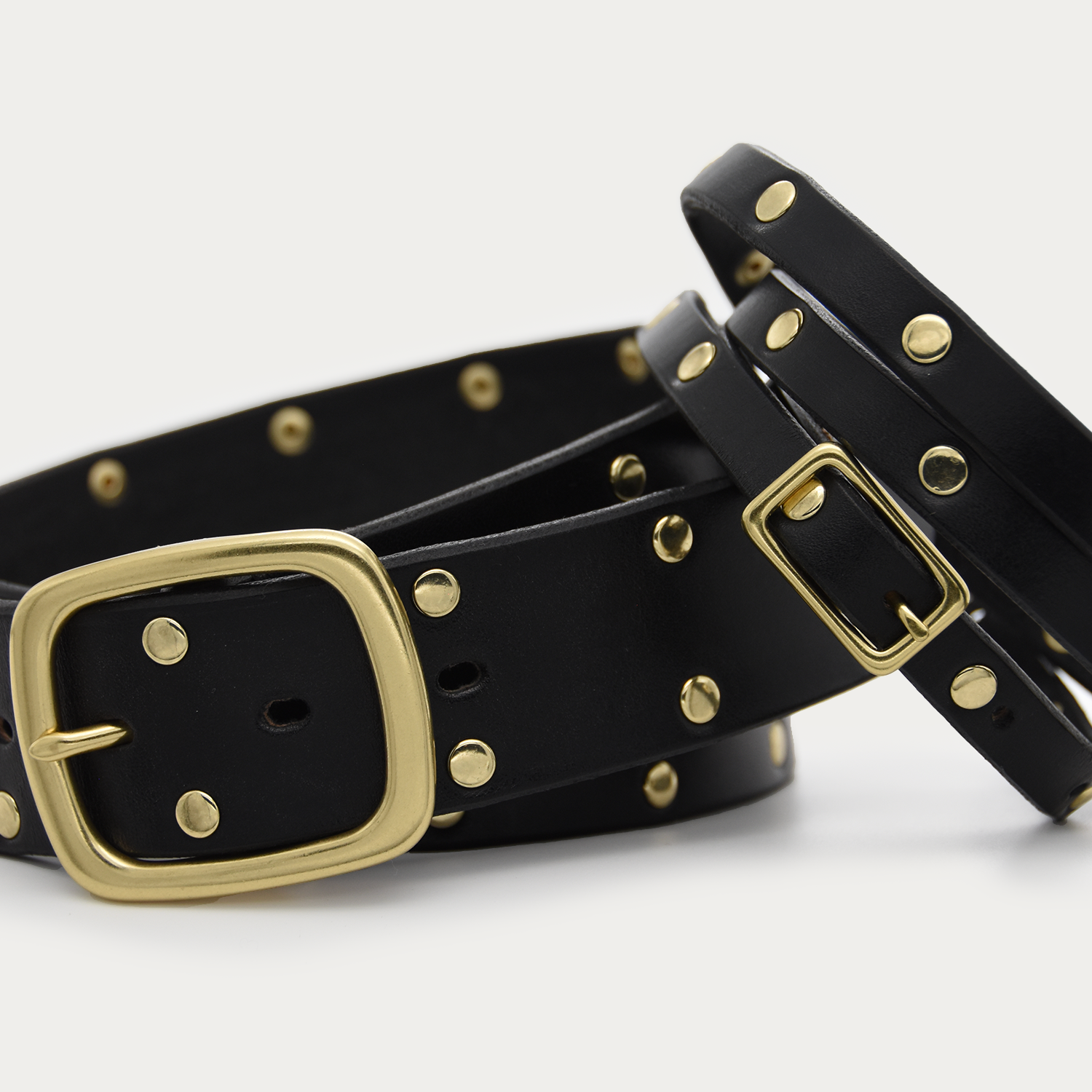 Studded Pair Centre Belt