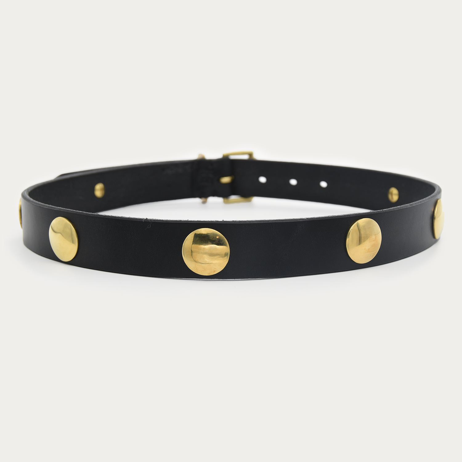Narrow Brass Medallion Belt