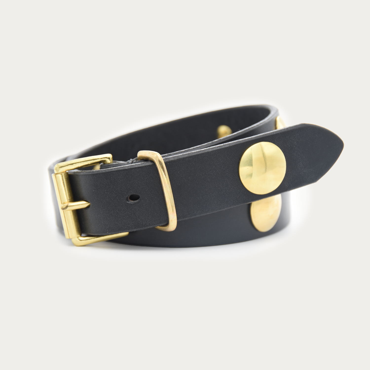Narrow Brass Medallion Belt