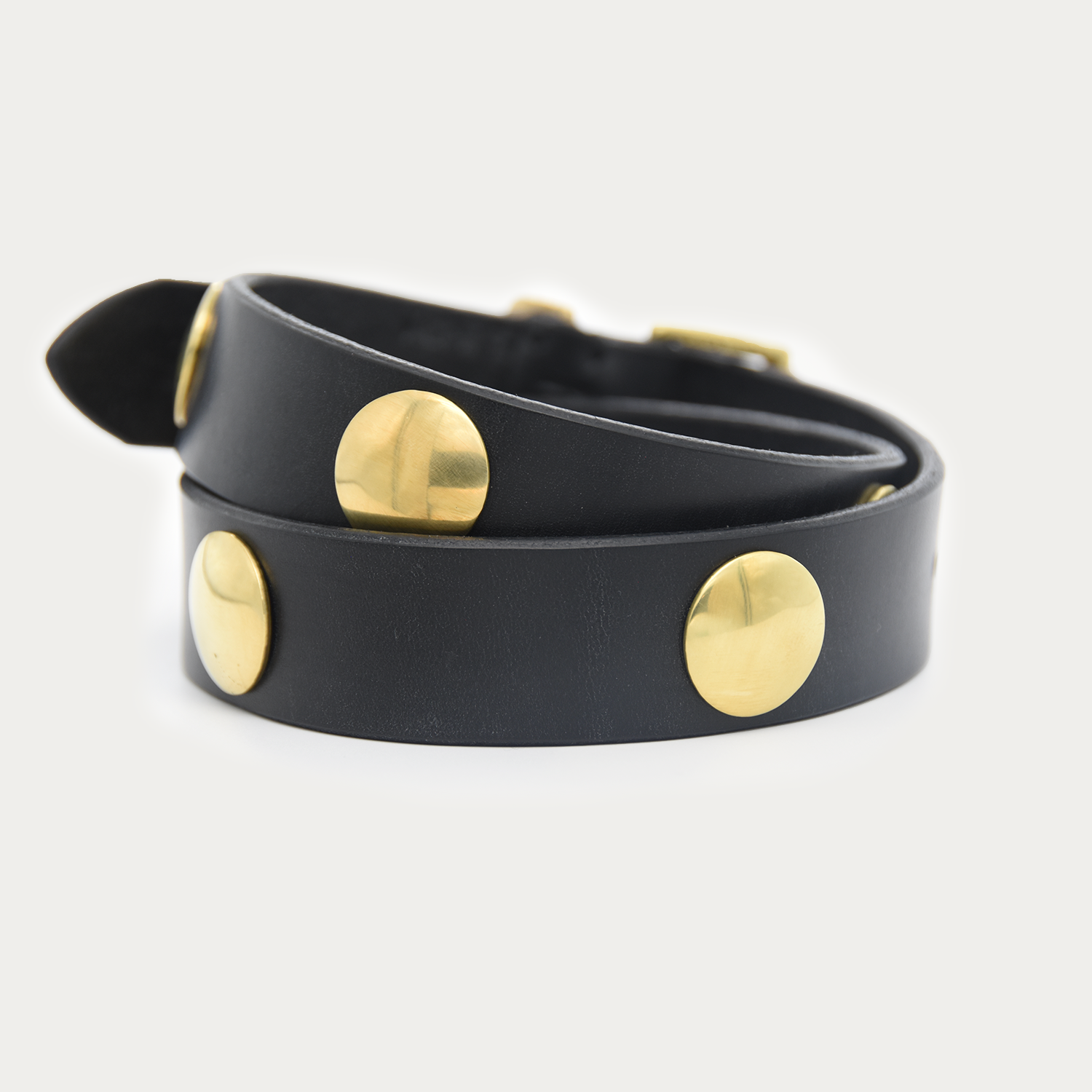Narrow Brass Medallion Belt
