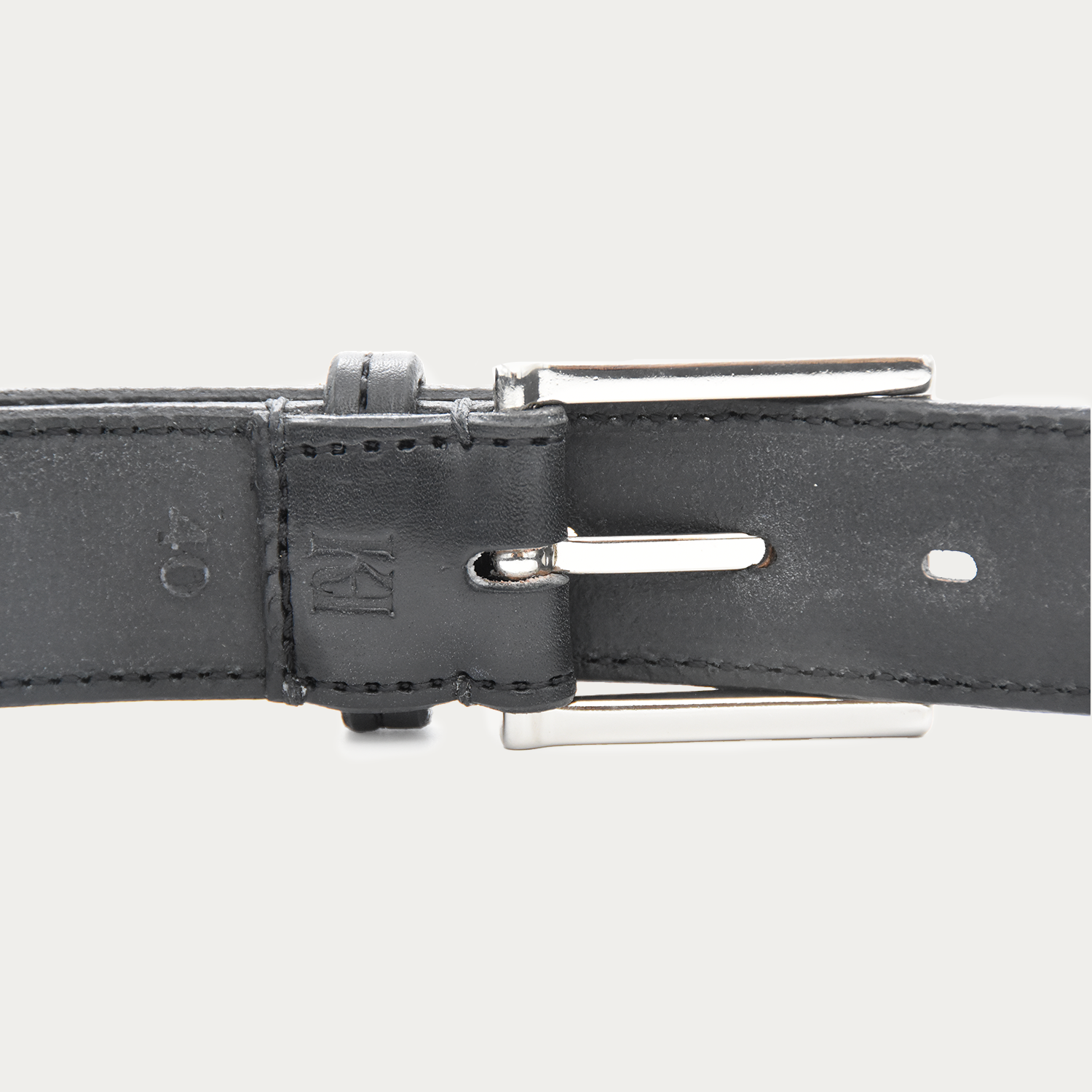 Stitched Square Dress Belt - 1.5"