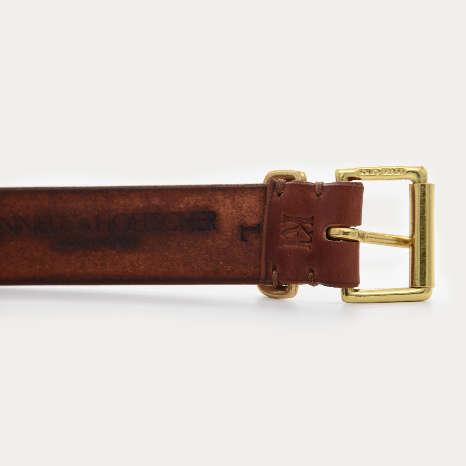 Narrow Brass Medallion Belt