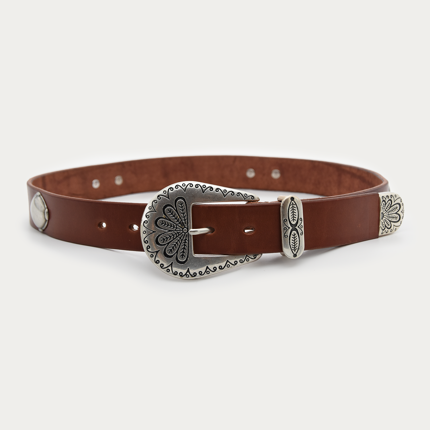 Silver Palmetto 3-piece Belt
