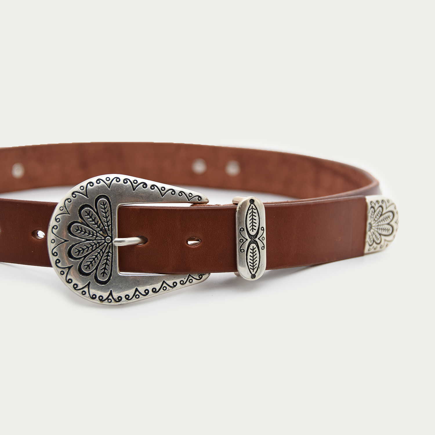 Silver Palmetto 3-piece Belt