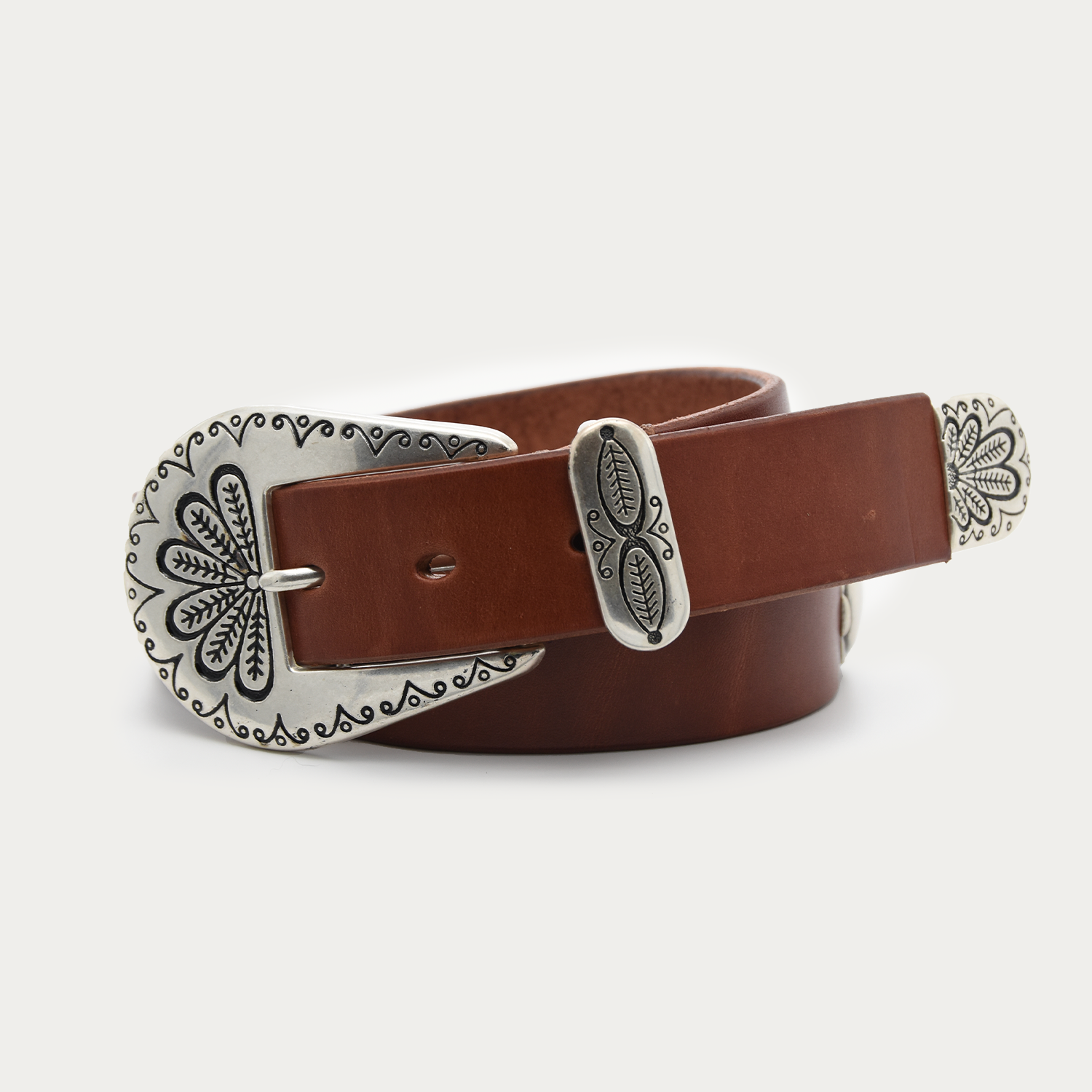 Silver Palmetto 3-piece Belt