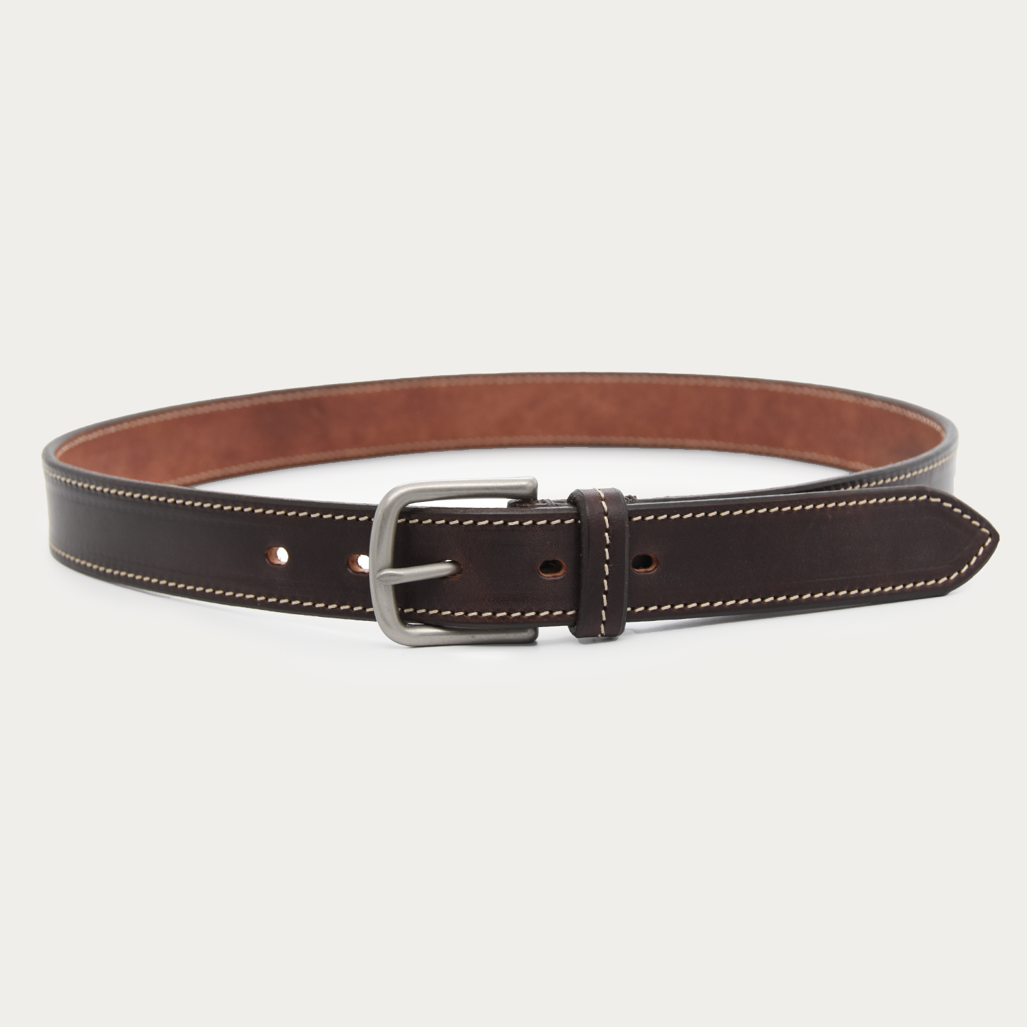 Stitched Classic Belt (tan stitch)