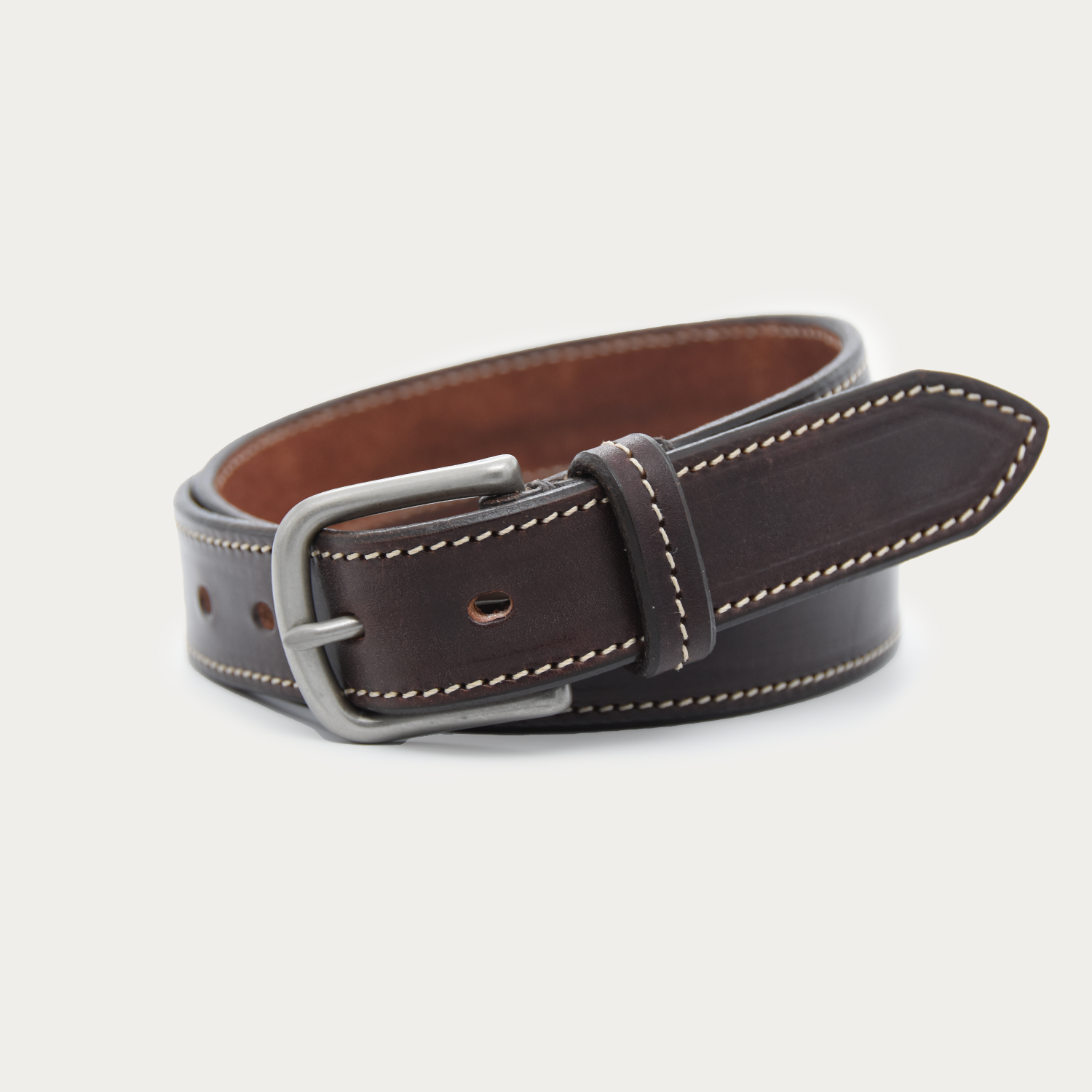 Stitched Classic Belt (tan stitch)