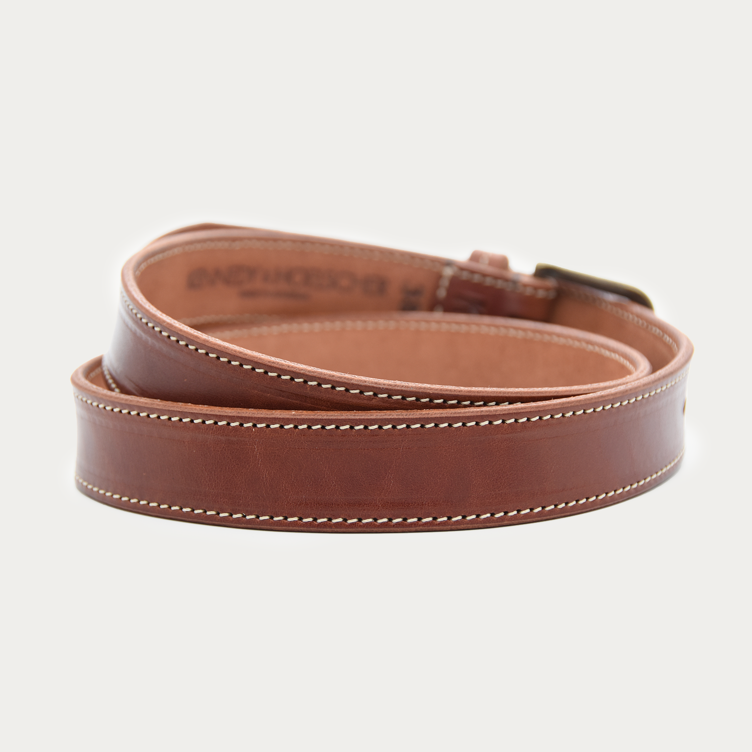 Stitched Classic Belt (tan stitch)
