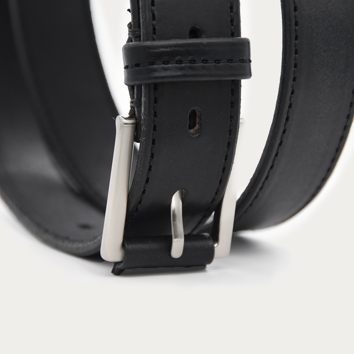Stitched Square Dress Belt - 1.25"