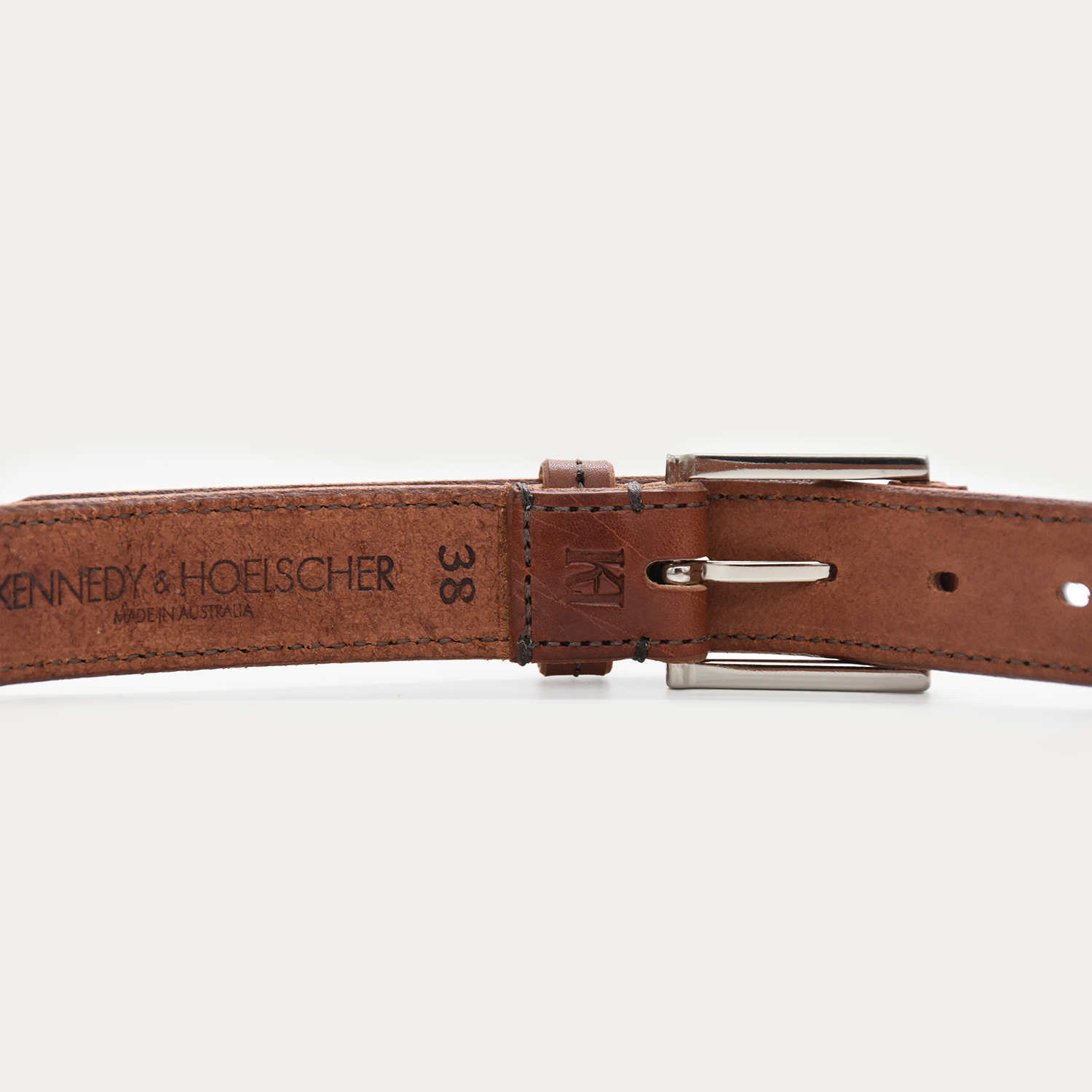 Stitched Square Dress Belt - 1.25"