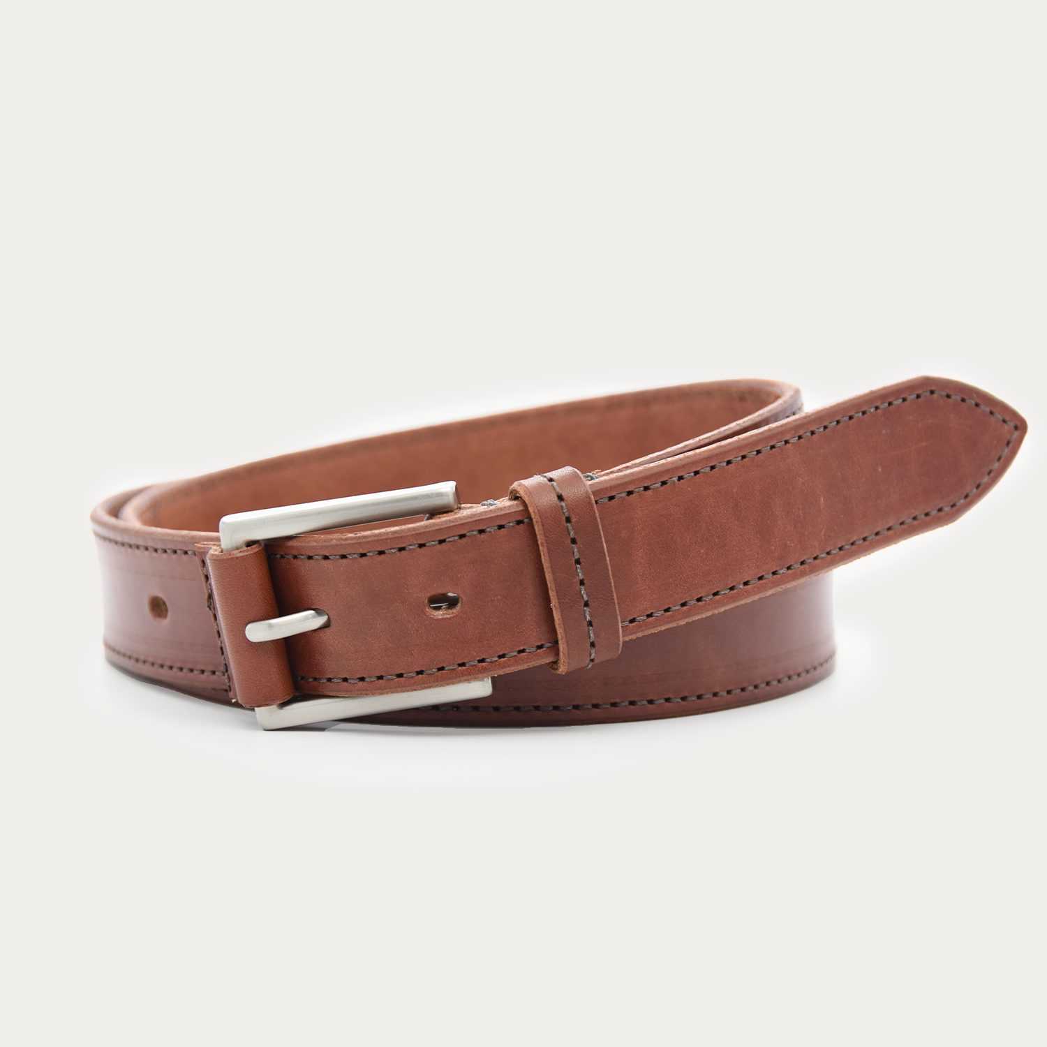 Stitched Square Dress Belt - 1.25"