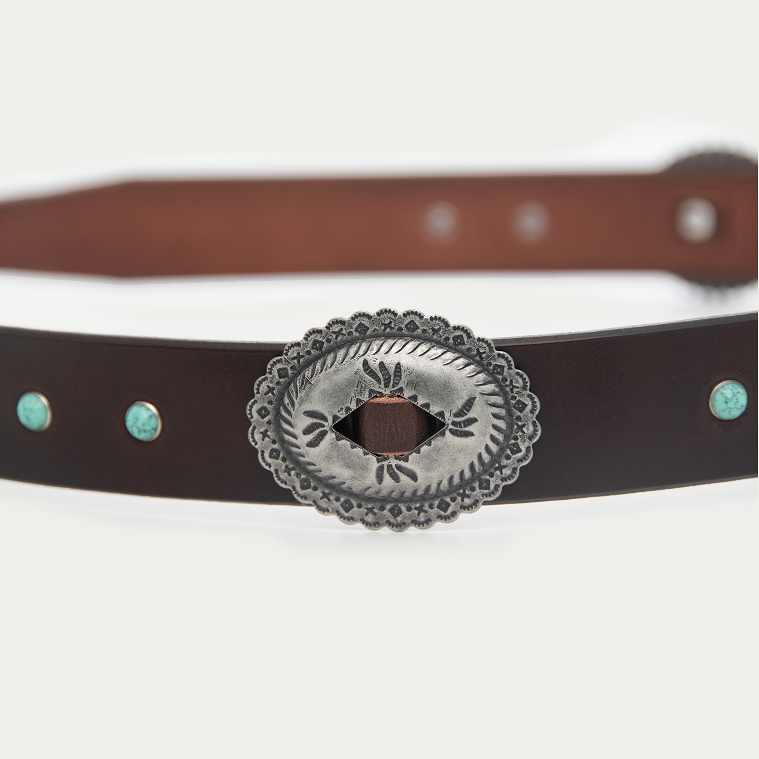 Turquoise Threaded 4-piece Belt