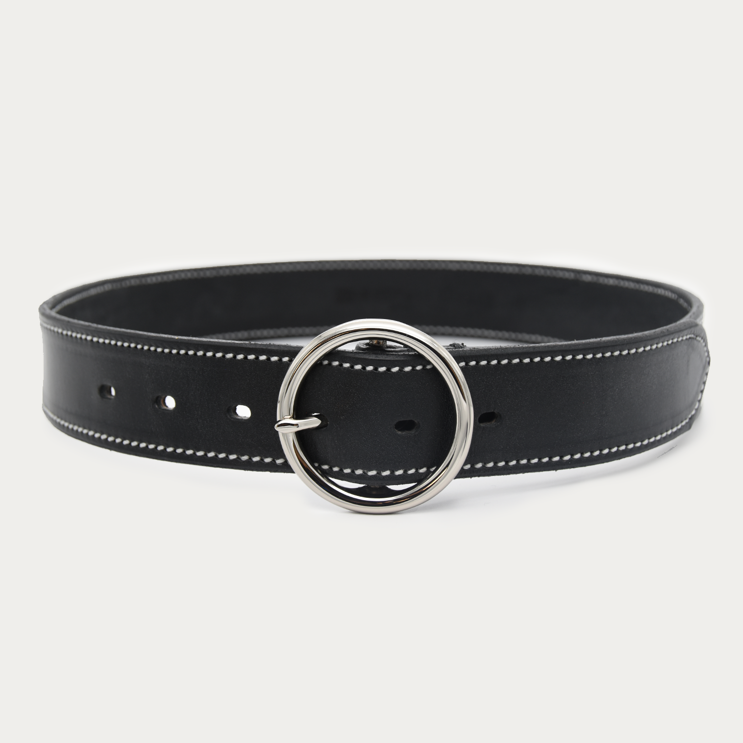 Bold Stitched O Belt