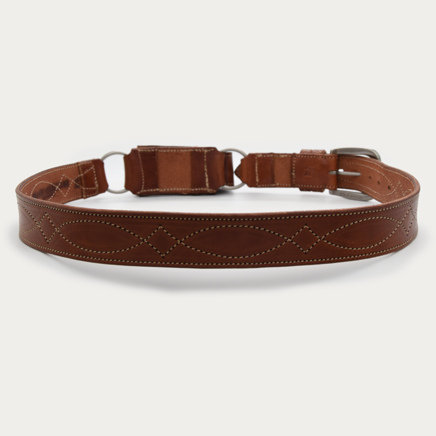 Cowboy Stitch Hobble Knife Belt - Leatherman Wave +