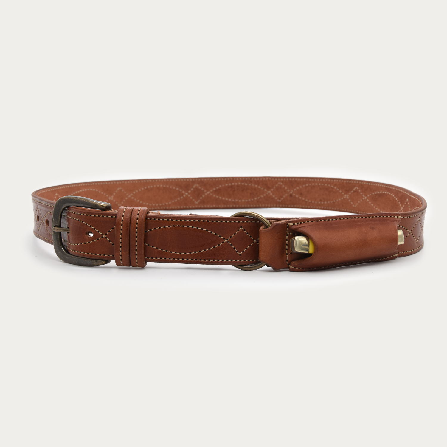 Cowboy Stitch Ringers Knife Belt - Single Ring