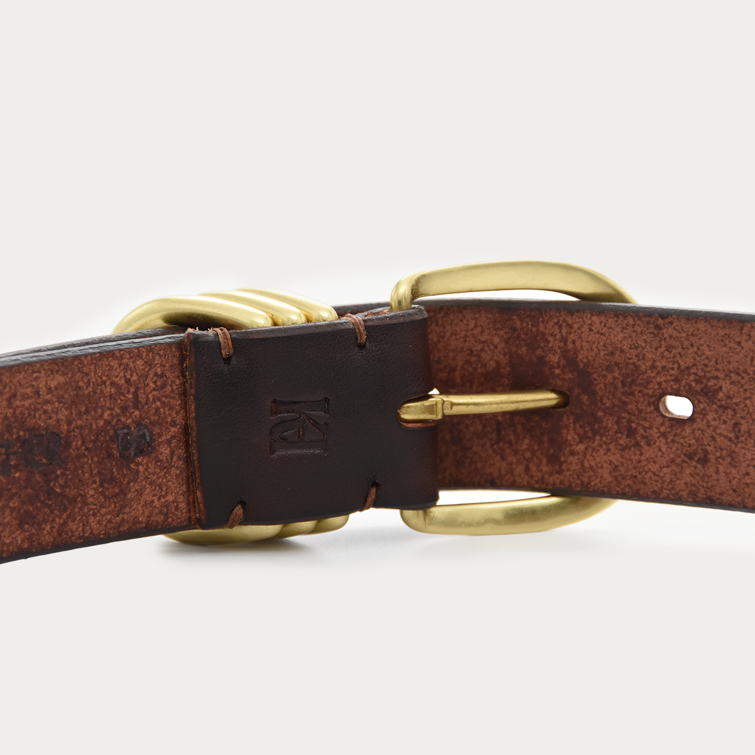Stacked Brass Medallion Belt