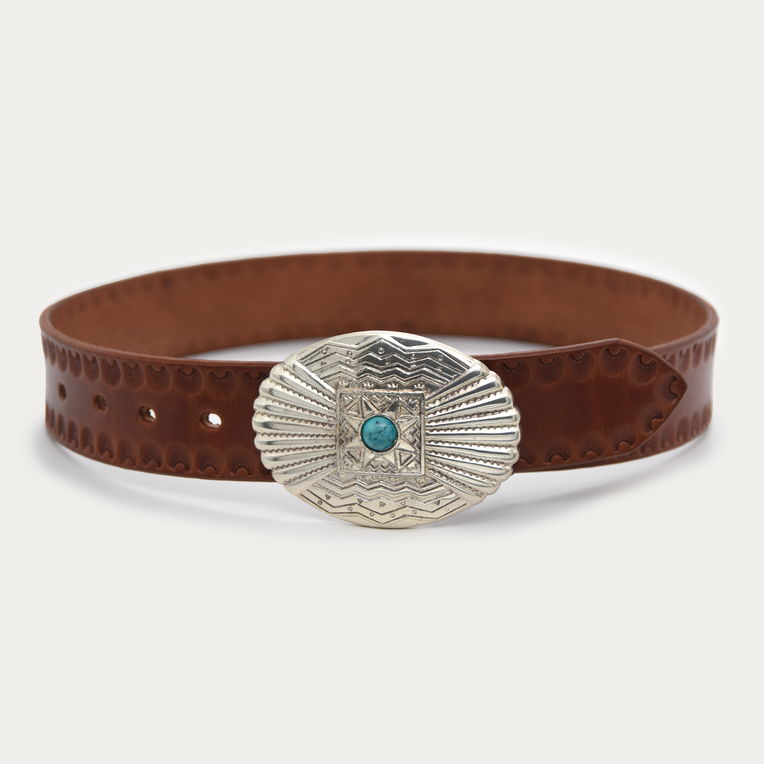Stamped Silver Trophy Belt