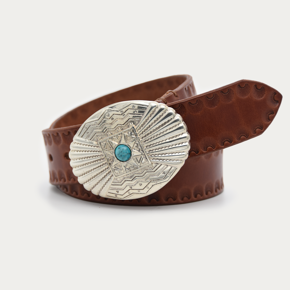 Stamped Silver Trophy Belt