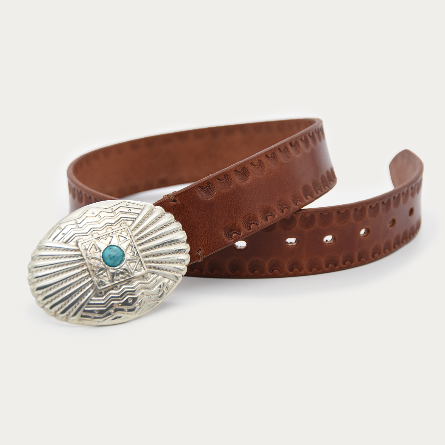 Stamped Silver Trophy Belt