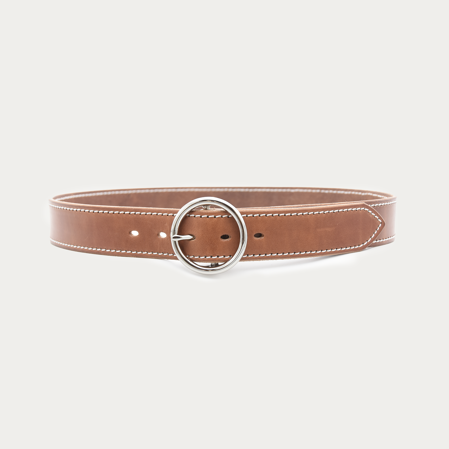 Bold Stitched O Belt