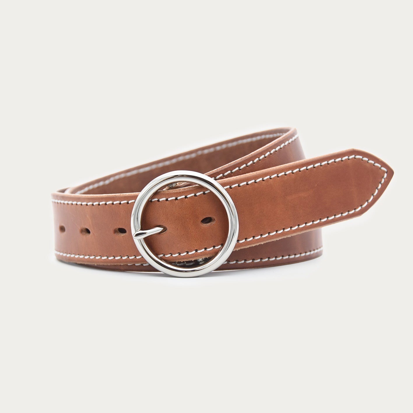 Bold Stitched O Belt