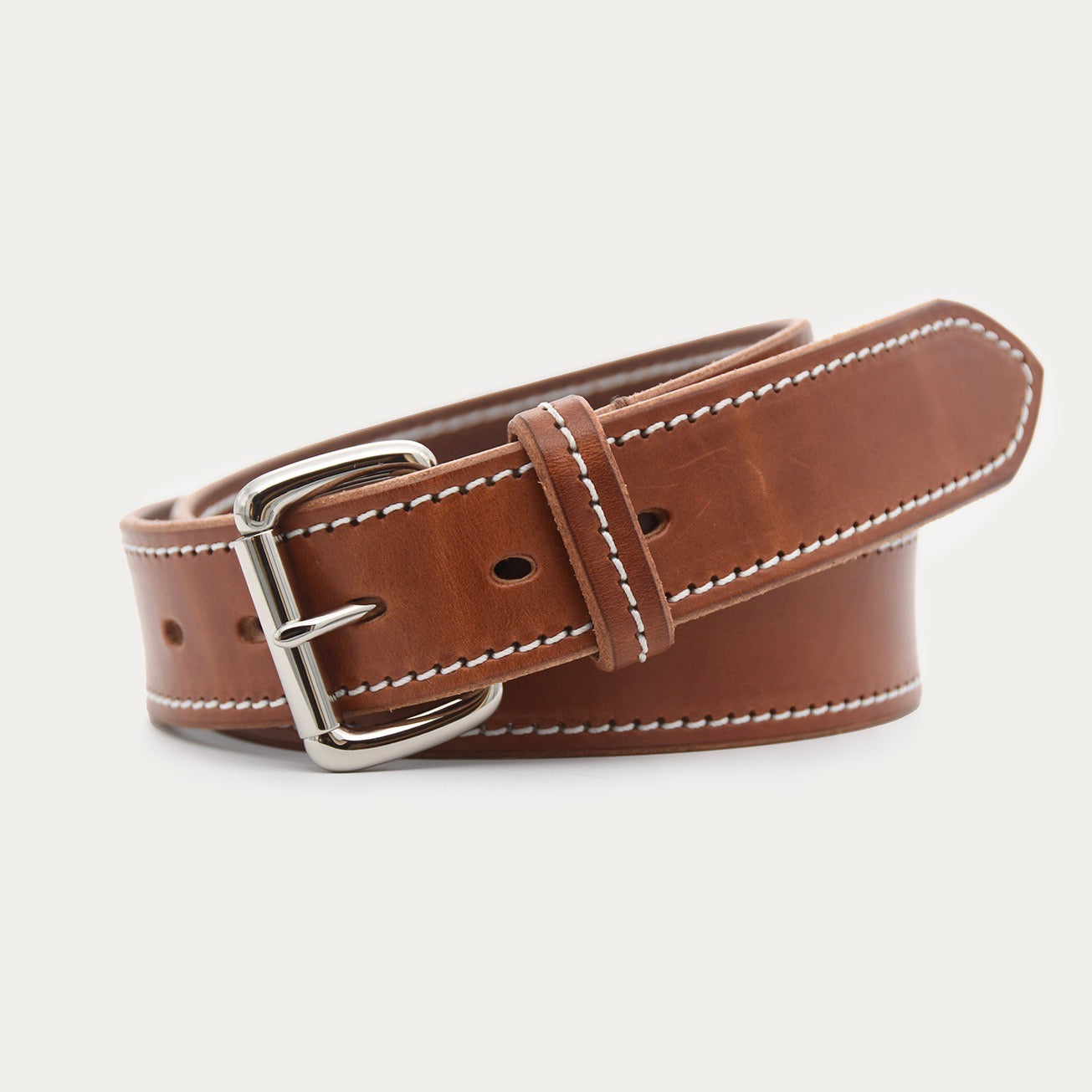 Bold Stitched Rectangle Belt