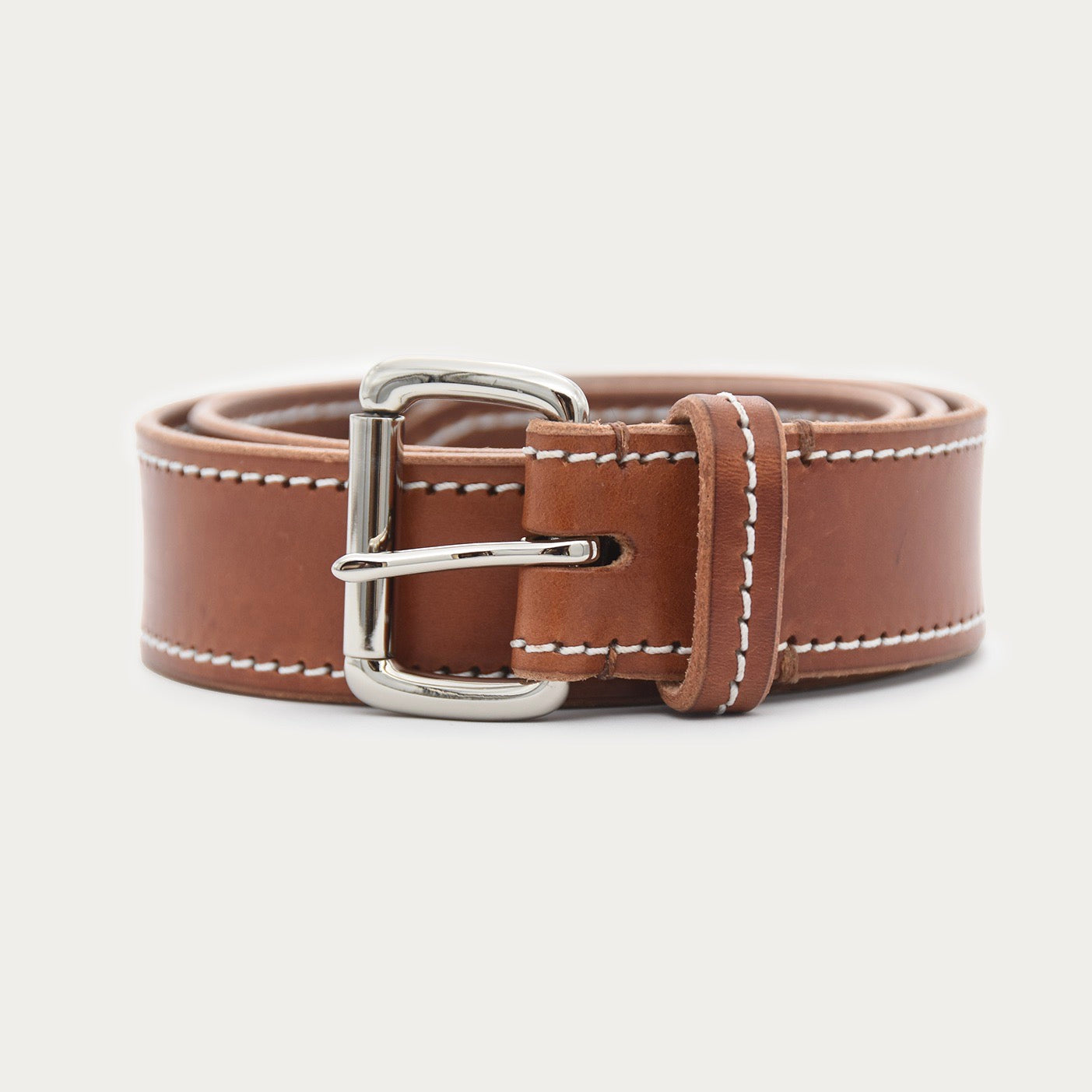 Bold Stitched Rectangle Belt