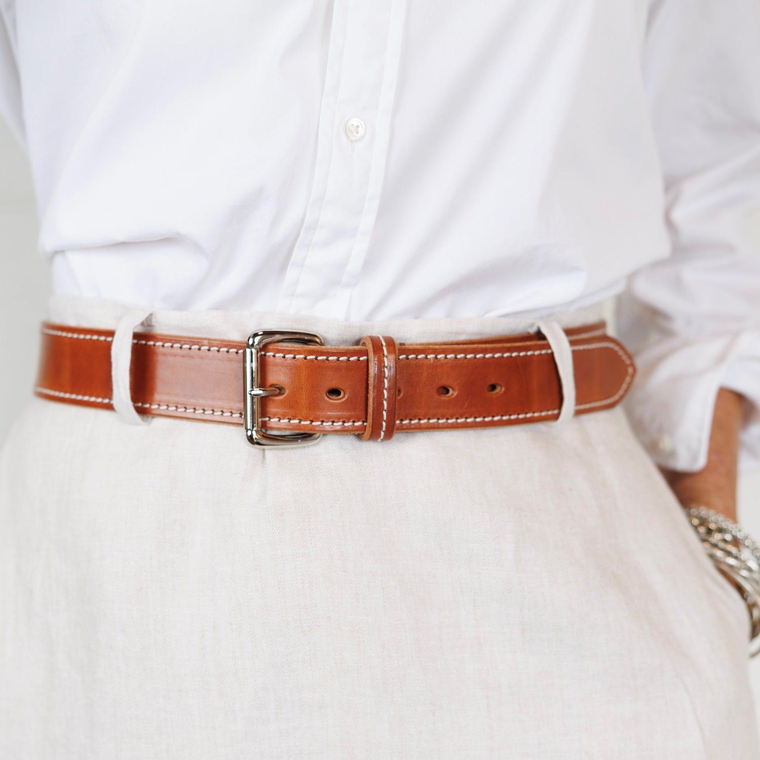 Stitched Rectangle Belt