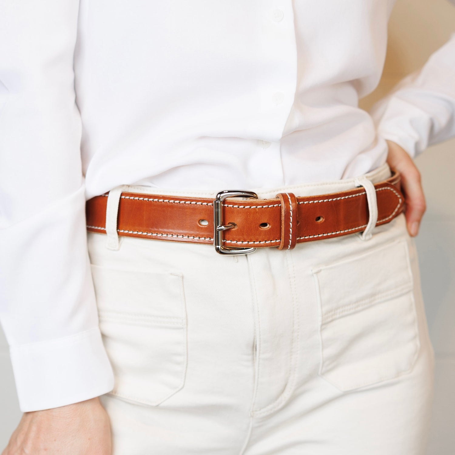 Stitched Rectangle Belt