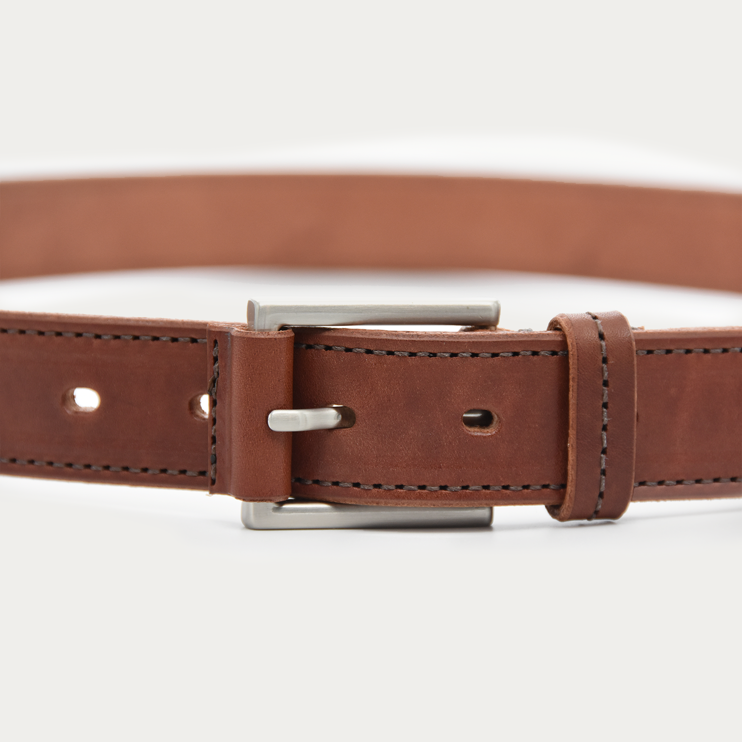 Stitched Square Dress Belt - 1.25"