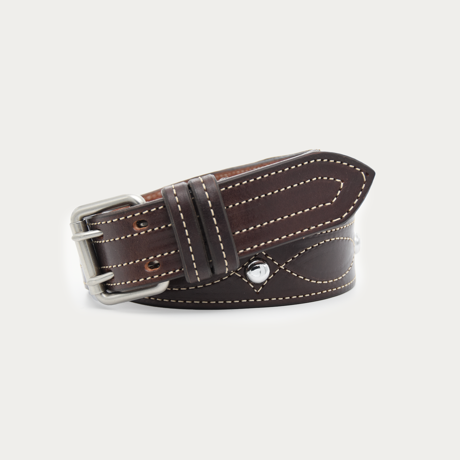 Studded Cowgirl Stitch Knife Belt