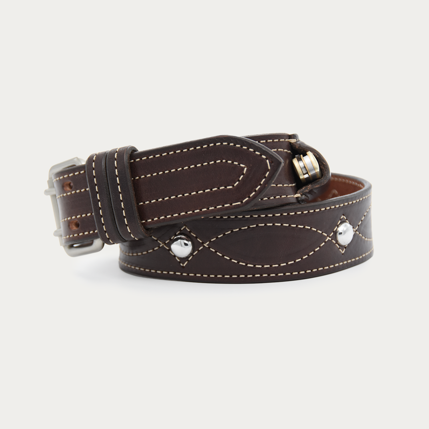 Studded Cowgirl Stitch Knife Belt
