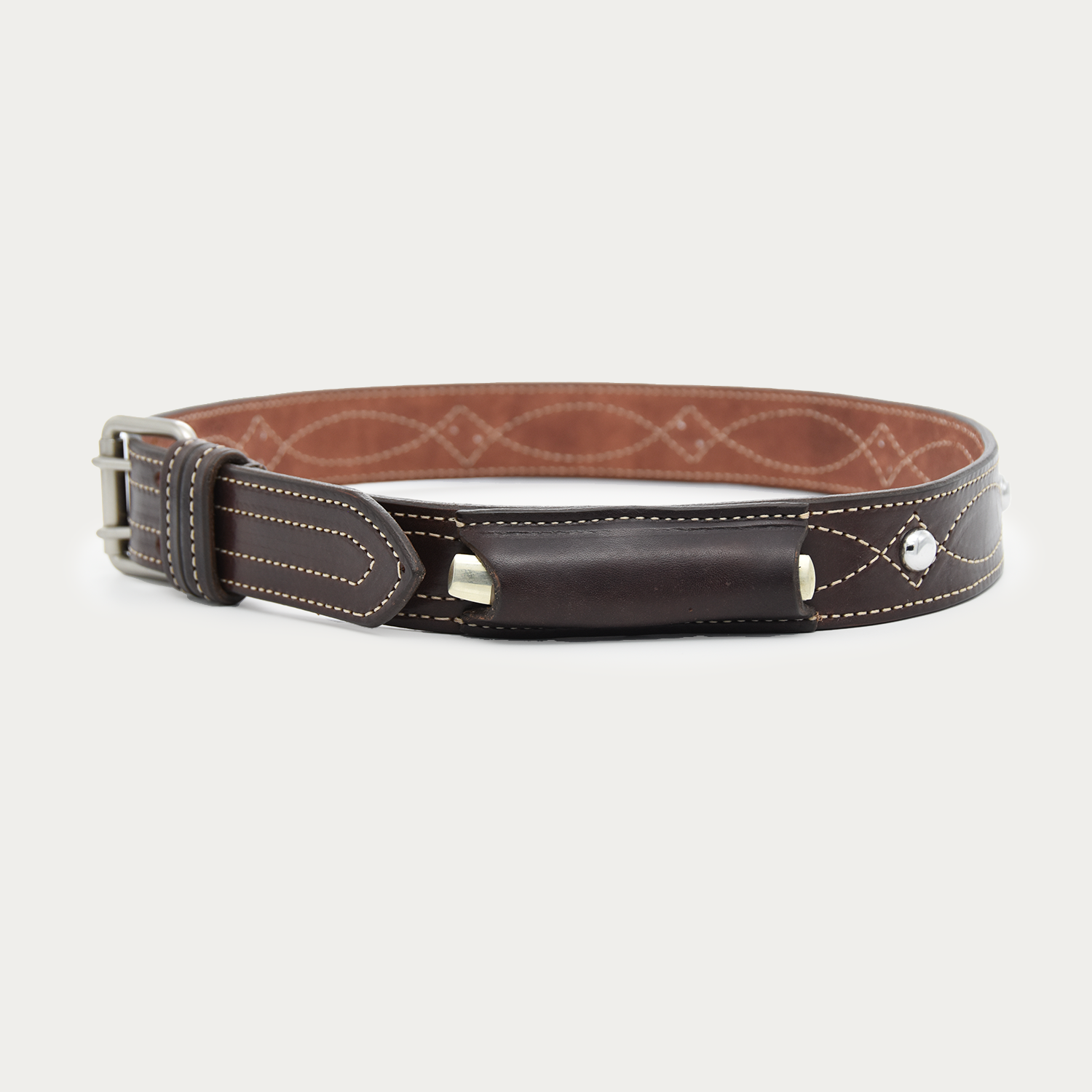 Studded Cowgirl Stitch Knife Belt