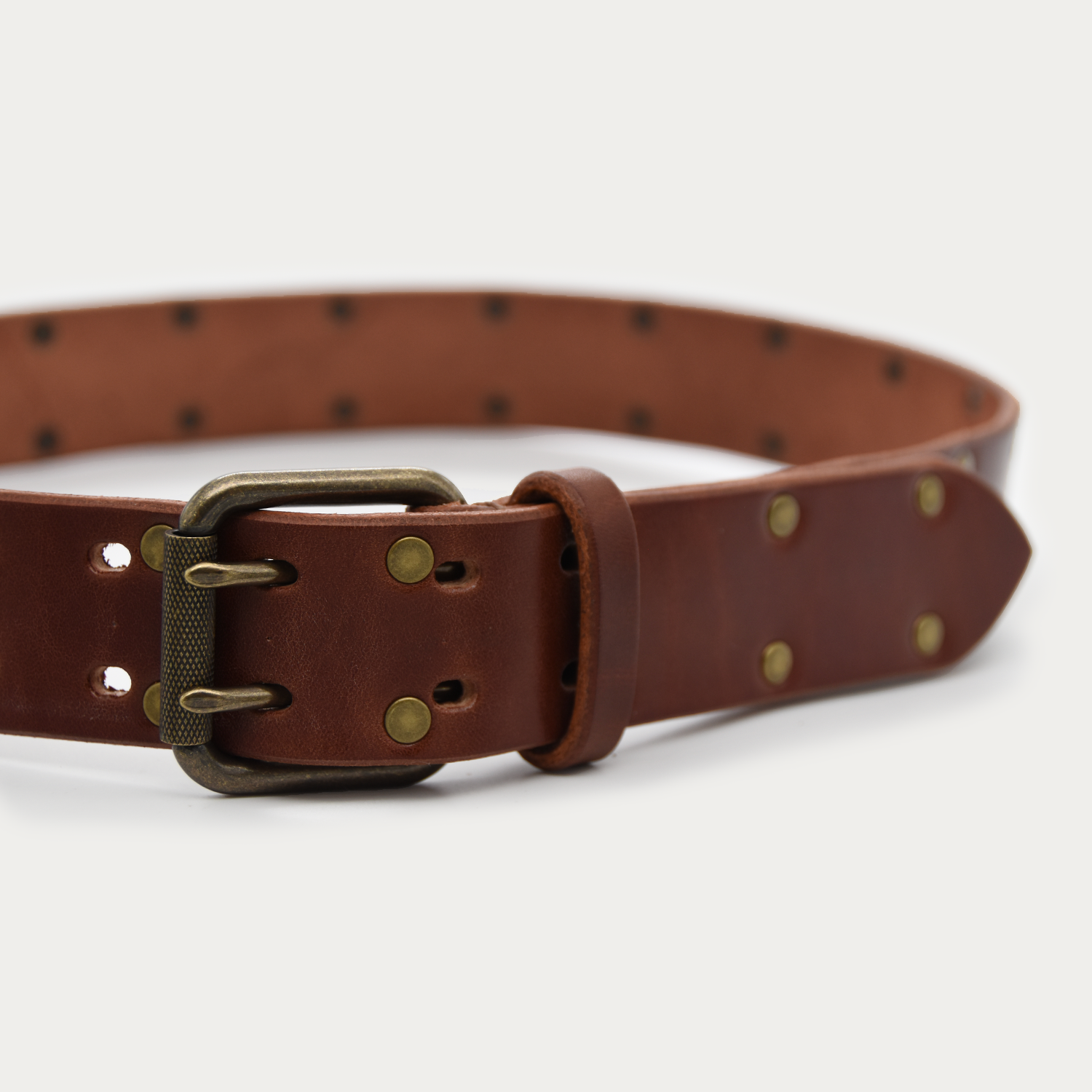 Studded Pair Square Roller Belt