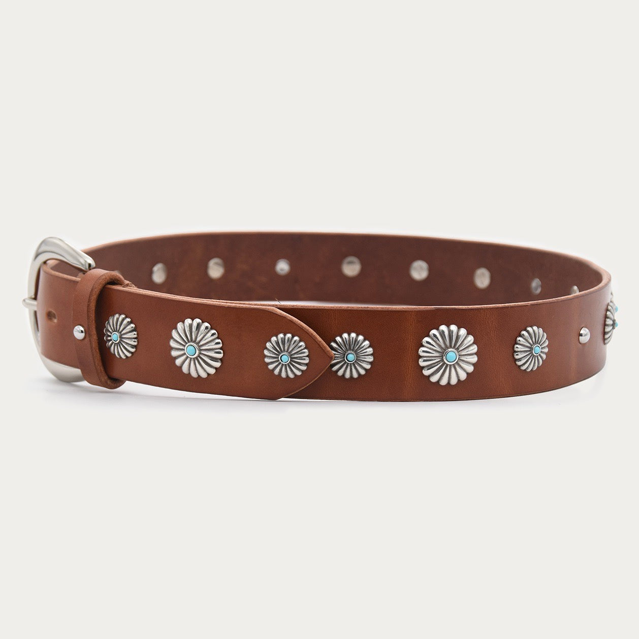 Turquoise Floral Belt