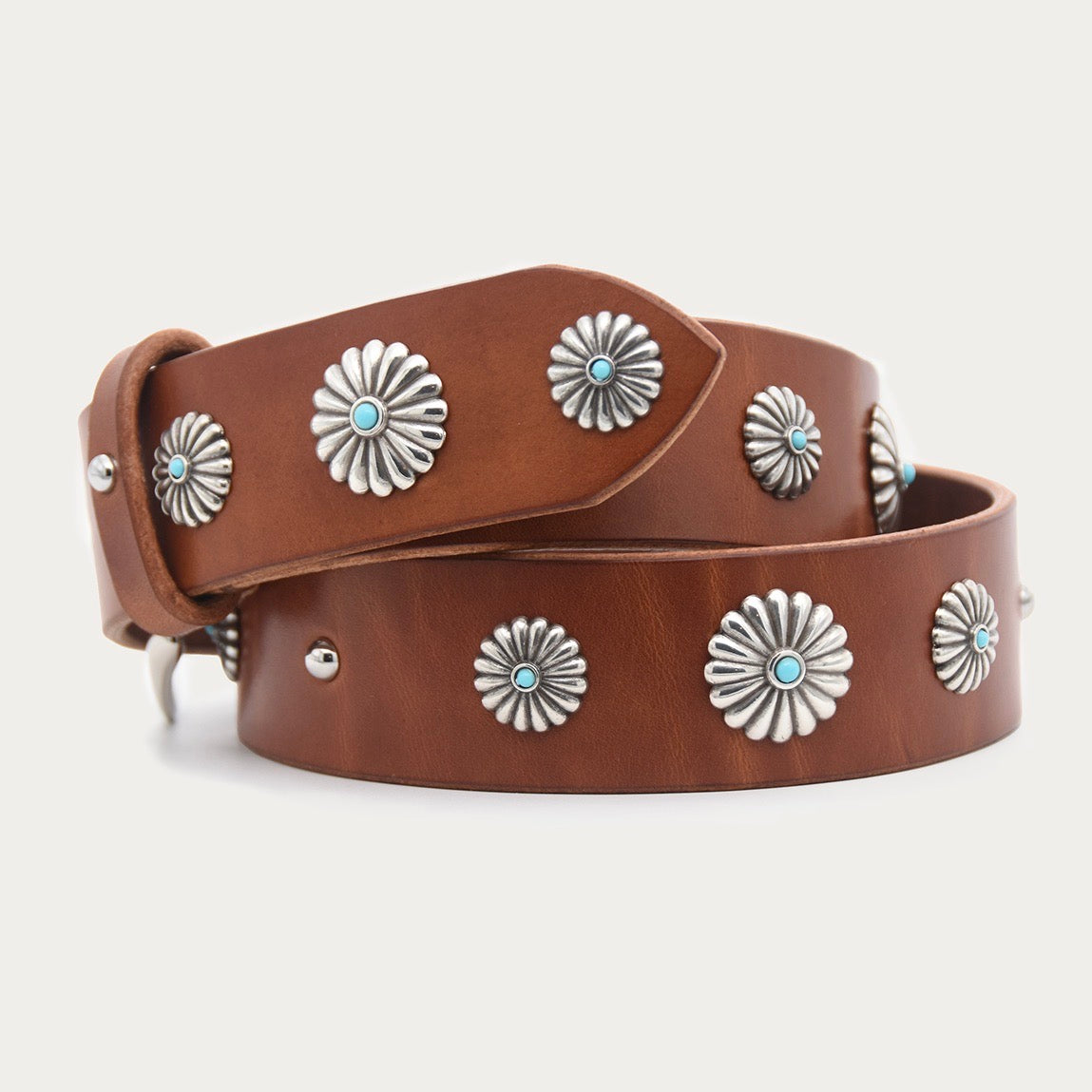 Turquoise Floral Belt