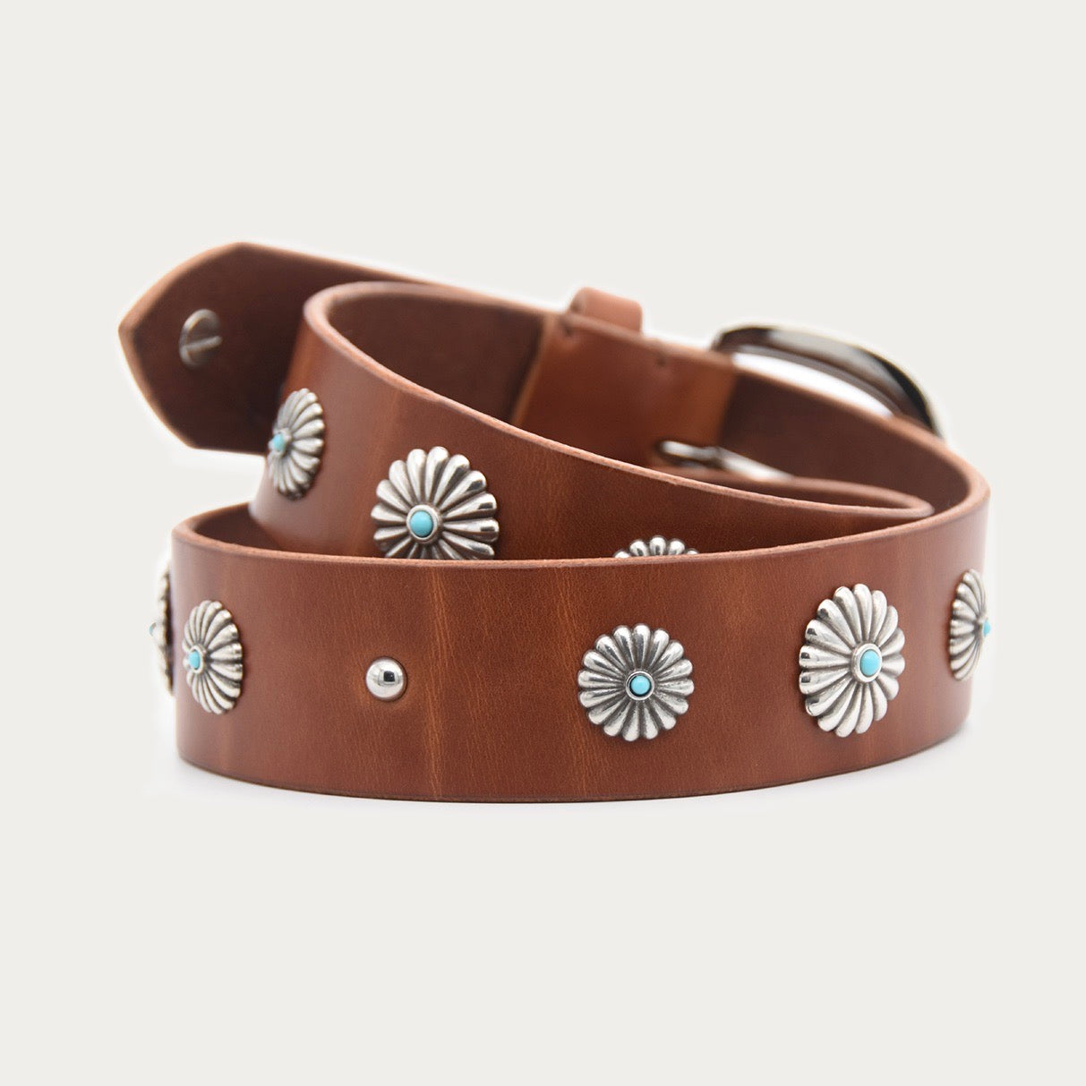 Turquoise Floral Belt