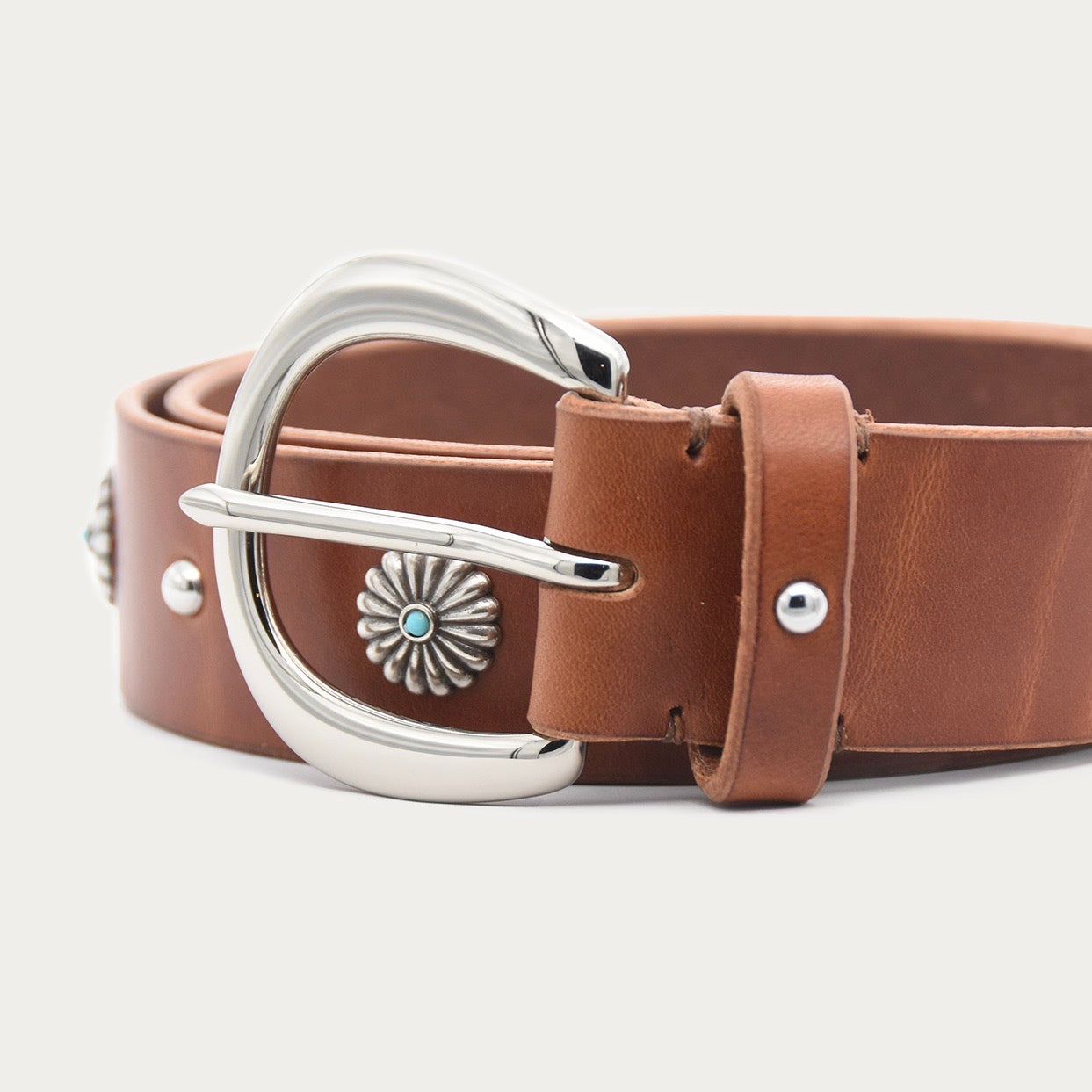 Turquoise Floral Belt
