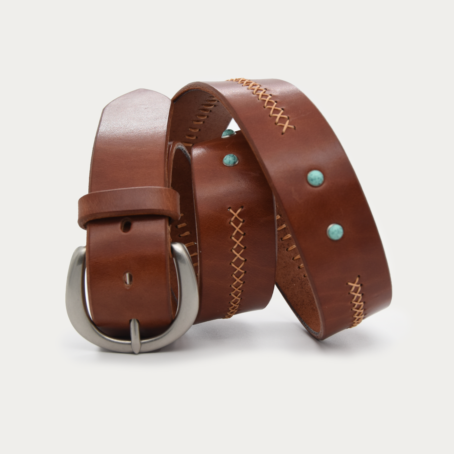 Turquoise Hatch Belt - 1.5"