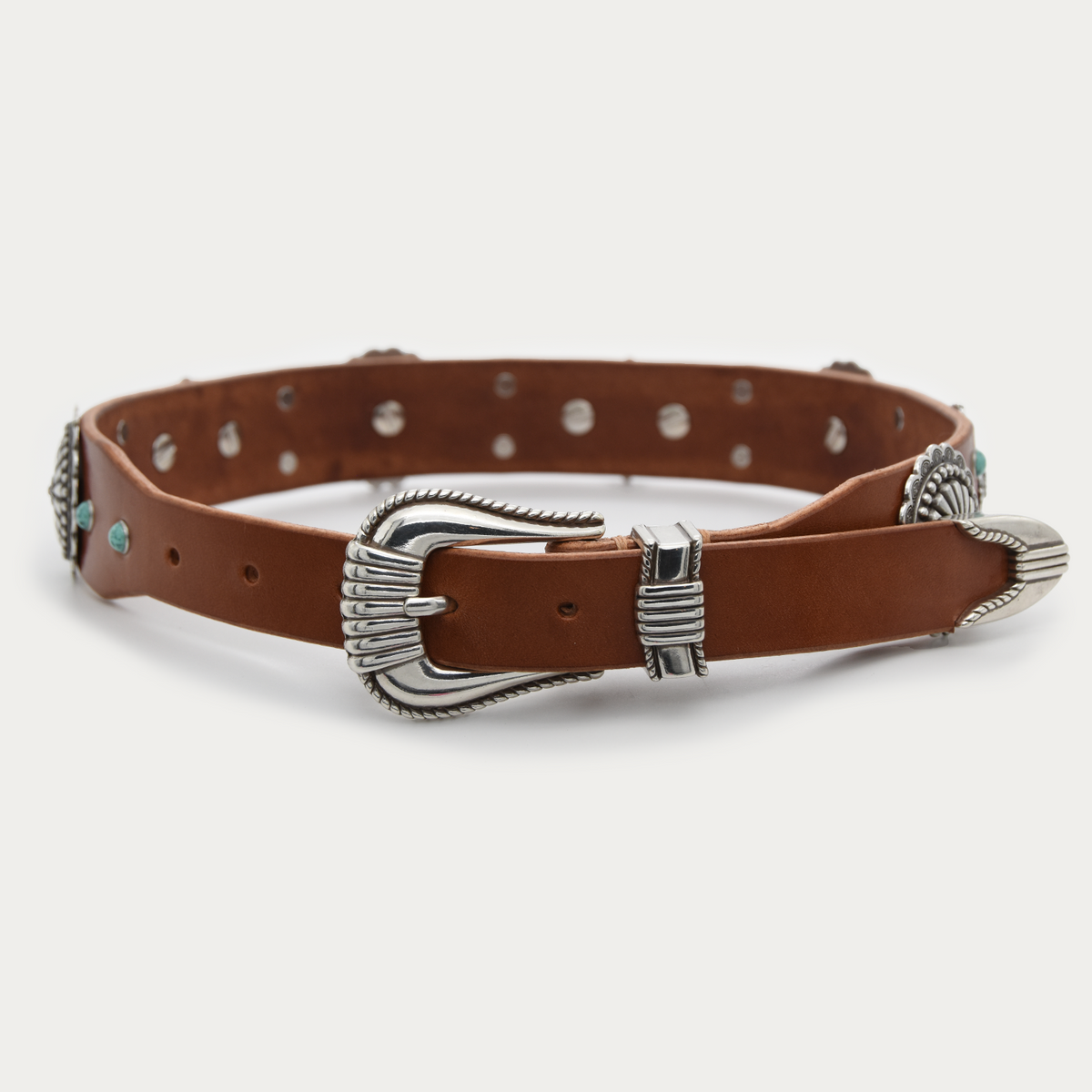 Turquoise Sunburst Rope Belt