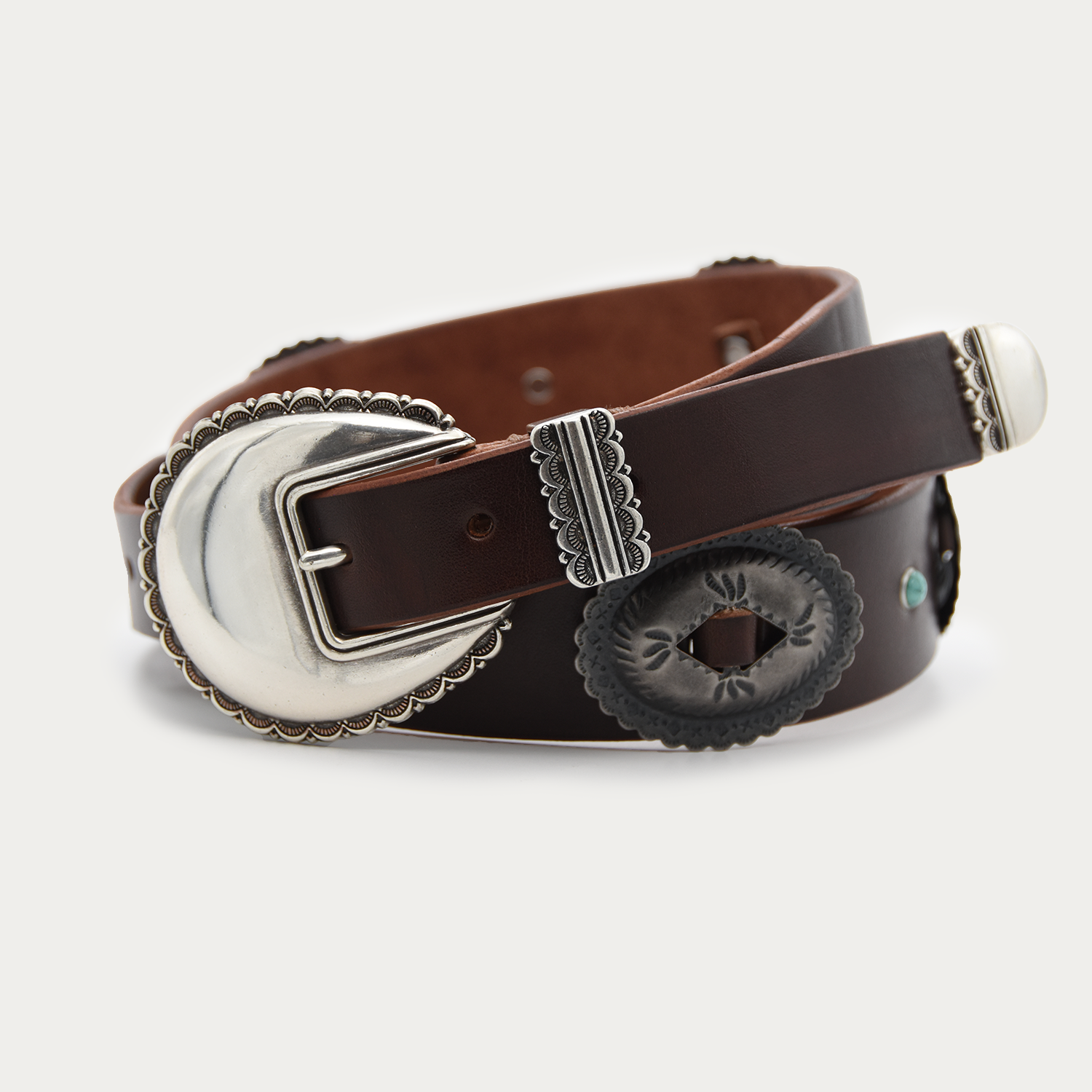 Turquoise Threaded 3-piece Belt