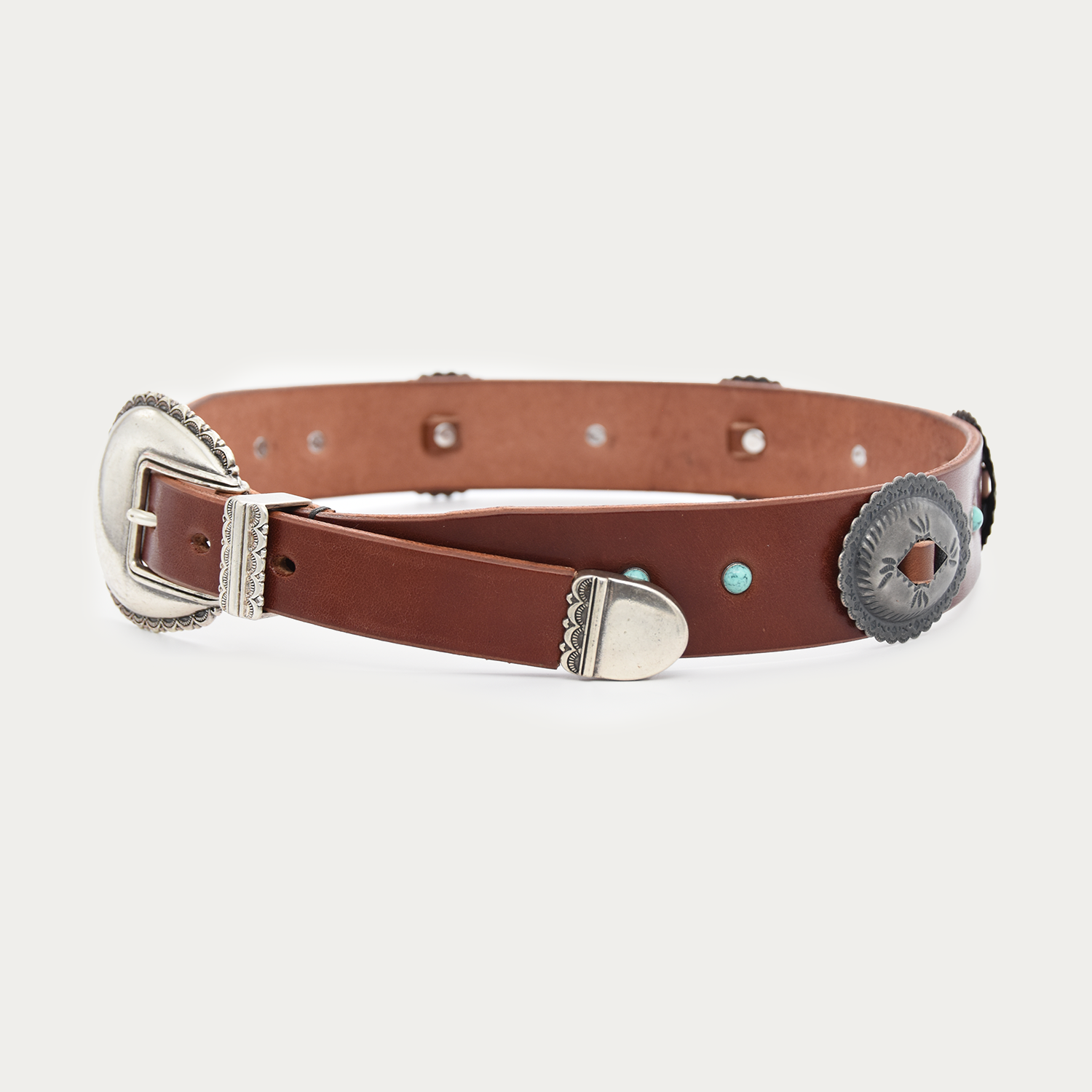 Turquoise Threaded 3-piece Belt