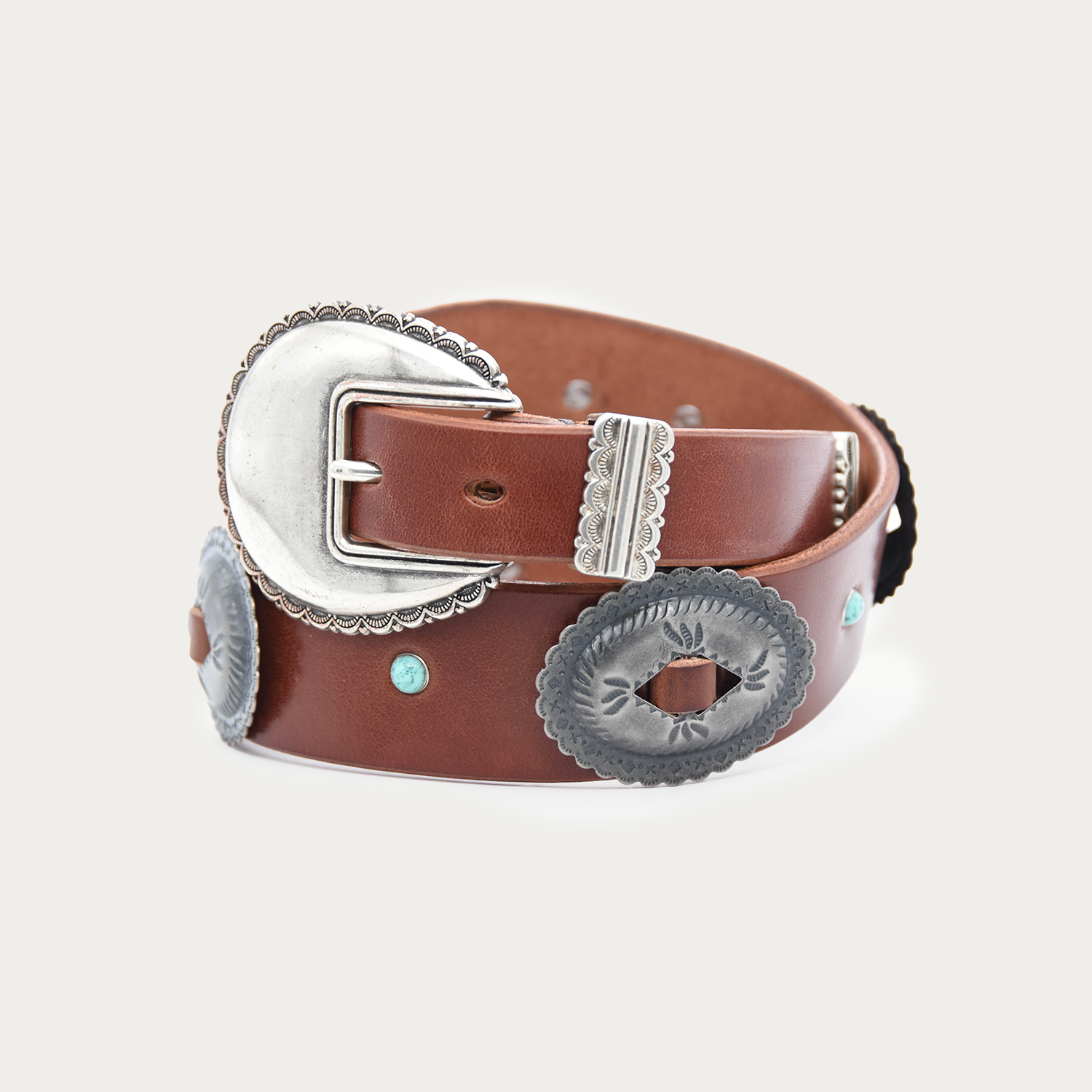 Turquoise Threaded 3-piece Belt