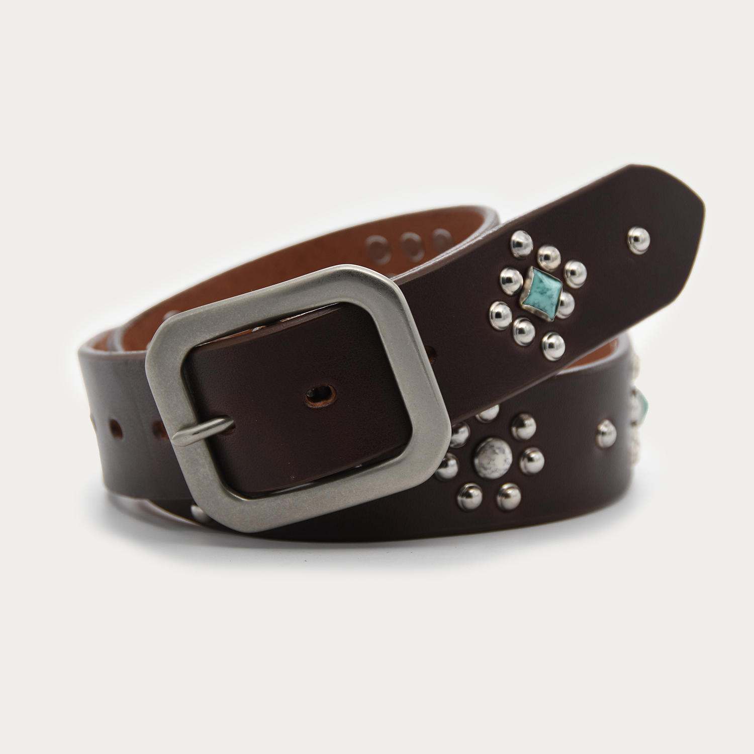 Turquoise Diamond & Daisy Belt
