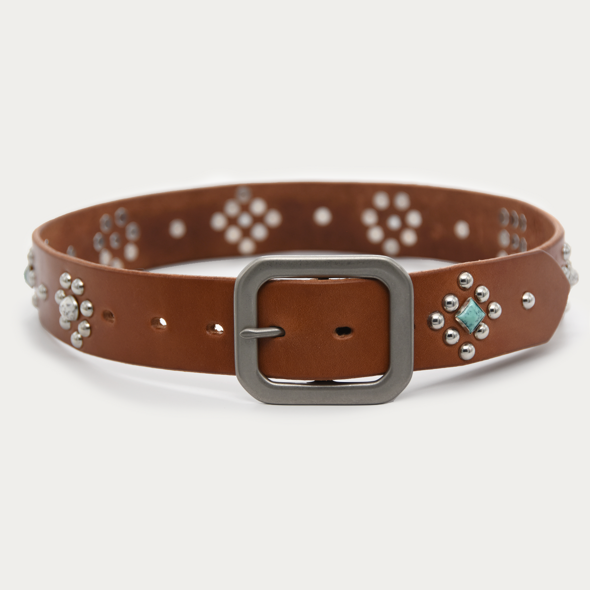 Turquoise Diamond & Daisy Belt