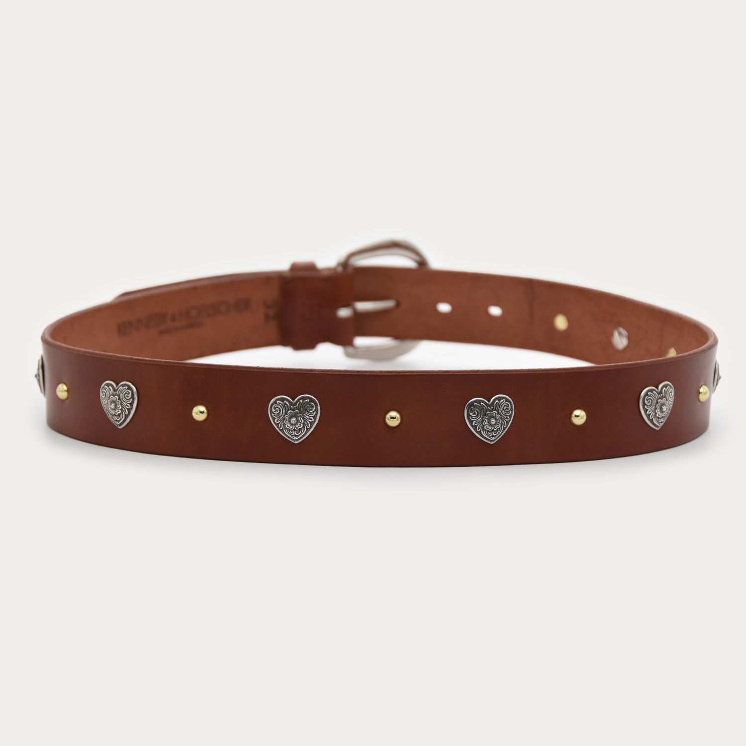 Two-tone Bloom Heart and Stud Belt