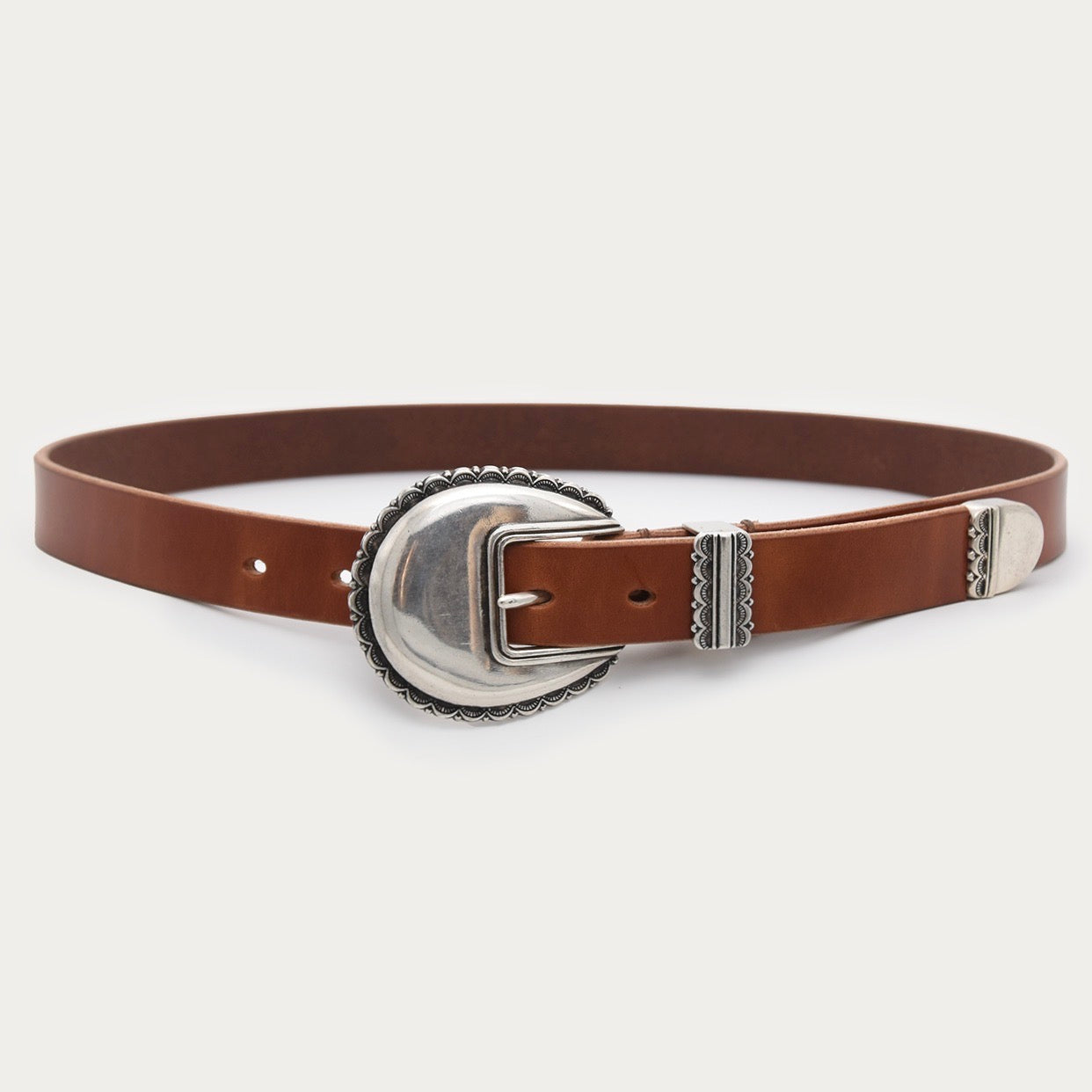 Silver Scalloped 3-piece Belt