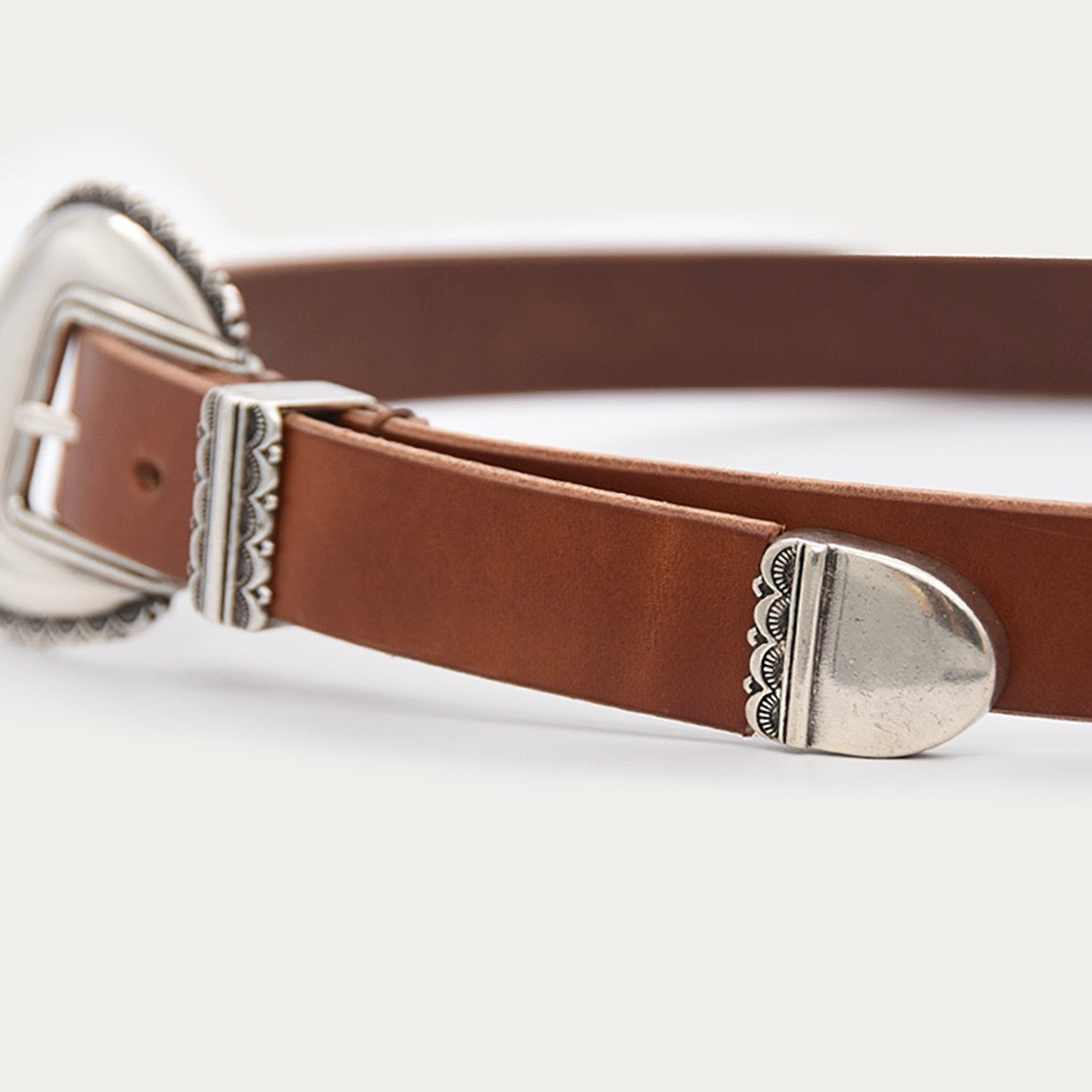 Silver Scalloped 3-piece Belt