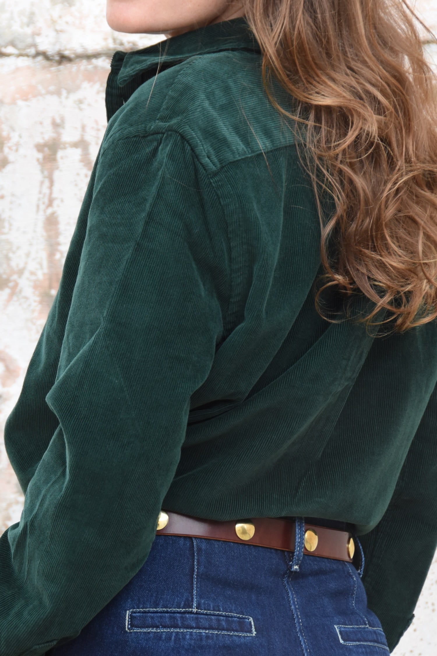 Stacked Brass Medallion Belt