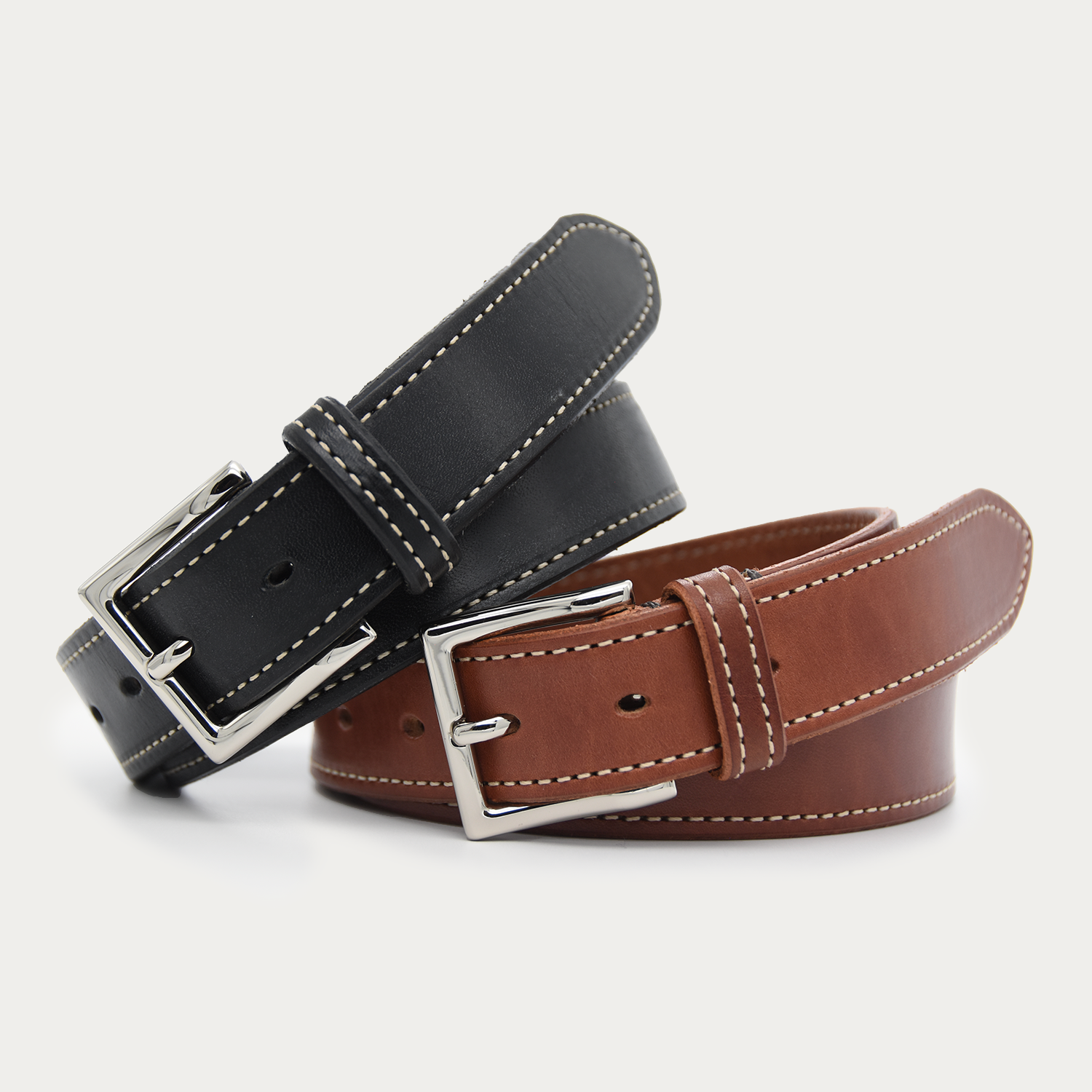 Classic Stitched Square Belt